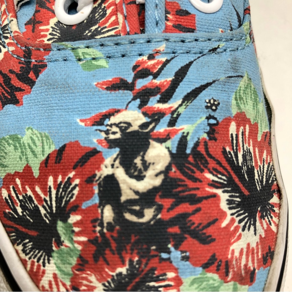 Vans x Star Wars Authentic Yoda Aloha Floral Print Sneakers Limited Edition - Picture 6 of 9